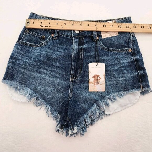Sincerely Jules Super High Rise Shorts Denim Jean Shorts Womens Size 3/26 - Picture 5 of 6